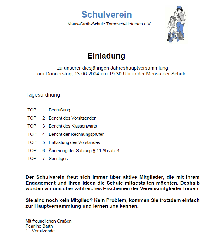 Jahreshauptversammlung